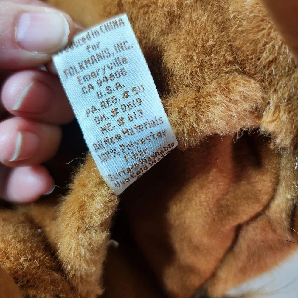Folkmanis Folktails Chipmunk Hand Puppet‎ Brown Plush Furry Folk 9 Inch